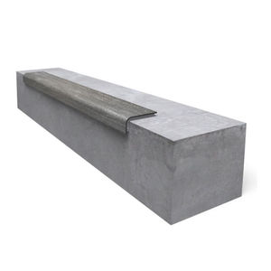 banc public / contemporain / en béton / stratifié