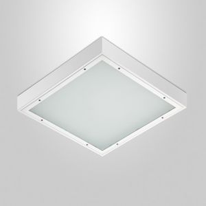 luminaire en saillie / à LED / carré / en tôle d'acier