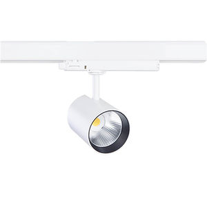 éclairage sur rail à LED / rond / en fonte d'aluminium / professionnel