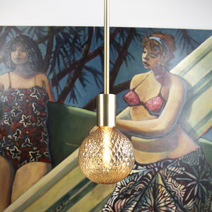 suspension / contemporaine / en laiton