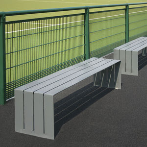 banc public / contemporain / en inox / en acier galvanisé