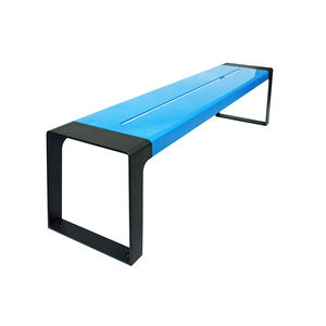 banc public / contemporain / en acier galvanisé