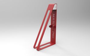 range-vélo en acier