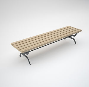 banc public / de jardin / de vestiaire / contemporain