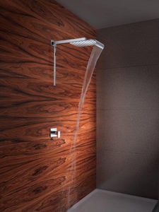 pommeau de douche mural / rectangulaire / cascade