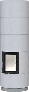 poêle à bois / contemporain / en métal / en béton