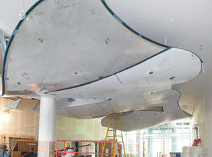 faux-plafond en aluminium / en îlot / décoratif