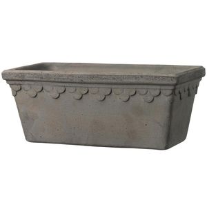 pot de jardin en terracotta / rectangulaire