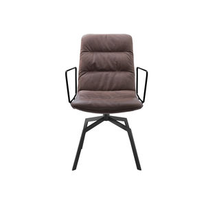 chaise visiteur contemporaine / avec accoudoirs / en métal