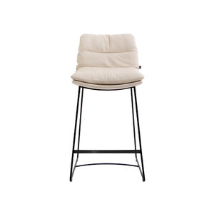 tabouret de bar contemporain / en cuir / professionnel / luge