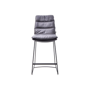 tabouret de bar contemporain / en cuir / professionnel / tapissé