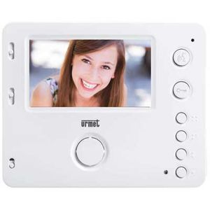 visiophone mains libres / blanc / noir