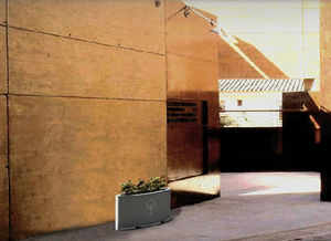 jardinière en métal / ovale / contemporaine / pour espace public
