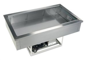 cuve réfrigérée autoportante / froid statique / avec présentoir / pour restaurant