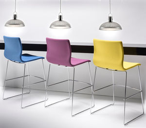 tabouret de bar contemporain / en tissu / pour restaurant / professionnel