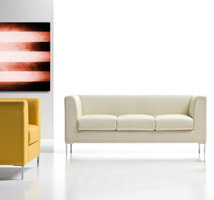 canapé contemporain / en tissu / en cuir / professionnel