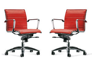 fauteuil de bureau contemporain / en maille / en aluminium / pivotant