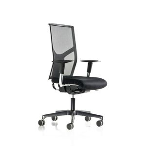 fauteuil de bureau contemporain / en maille / en aluminium / pivotant