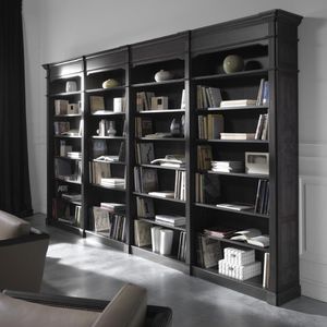 bibliothèque classique / pour bureau / en bois / en verre