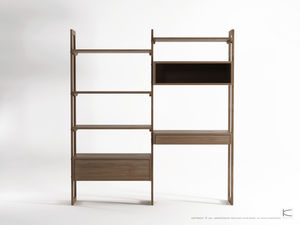 étagère contemporaine / en chêne / en teck / en noyer américain