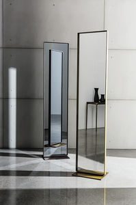 psyché / contemporain / rectangulaire / en aluminium