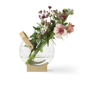 vase contemporain / en verre borosilicaté