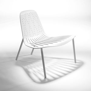 chaise de jardin contemporaine / 3 pieds / en aluminium / professionnelle