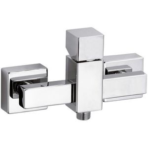 mitigeur de douche / en métal chromé / 1 trou
