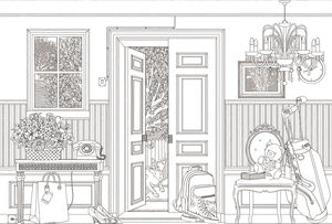 papiers peints classiques / à motifs / croquis / aspect tissu