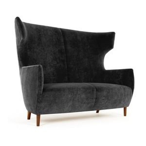 canapé contemporain / d'accueil / en tissu / en cuir
