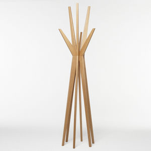 porte-manteau sur pied / contemporain / en chêne / en noyer américain