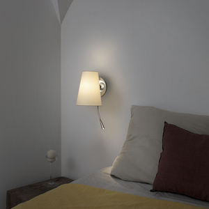 applique murale contemporaine / en métal / en tissu / à LED