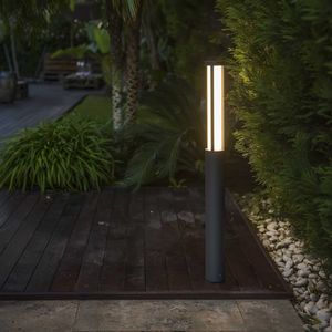 borne d'éclairage de jardin / contemporaine / en PMMA / en aluminium