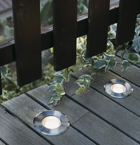 luminaire encastrable au sol / à LED / rond / de jardin