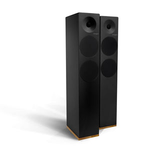 enceinte colonne / en noyer