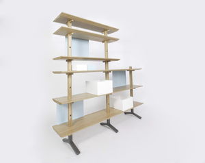 étagère modulable / contemporaine / en chêne / en bois massif