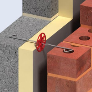 système de fixation en acier / pour bardage de façade / pour façade ventilée