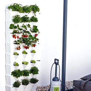 jardinière en plastique / verticale / modulable / contemporaine