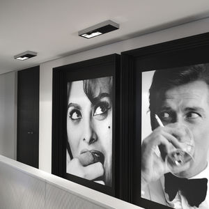 spot encastrable au plafond / à LED / rectangulaire / en tôle d'acier