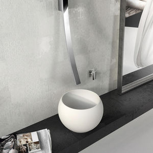 vasque à poser / ronde / en Solid Surface / contemporaine
