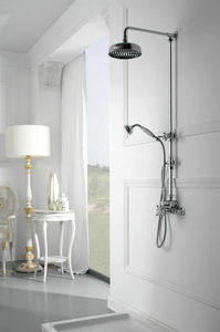 set de douche mural / contemporain / thermostatique / avec douche à main