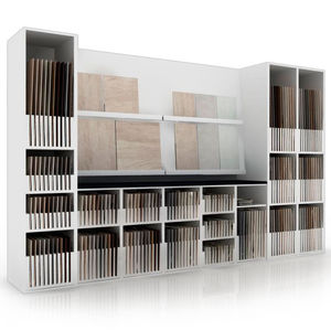 présentoir pour carrelage / en bois / à panneau / pour commerce