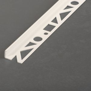 profilé de finition en PVC / pour carrelage / pour angle extérieur / pour moquette