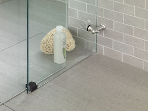 charnière de douche / pour porte / acier