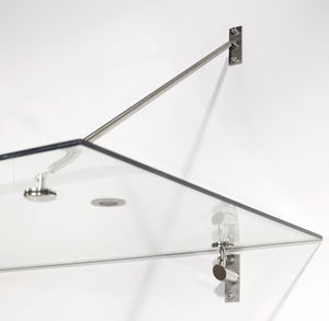 auvent pour porte et fenêtre / en verre / à usage professionnel