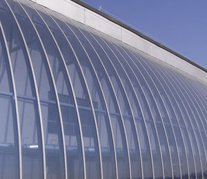 plaque en polycarbonate translucide / transparent