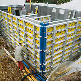 coffrage cadre / modulaire / en aluminium / pour mur