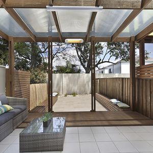 chauffage de terrasse infrarouge mural / sur pied / électrique / portable