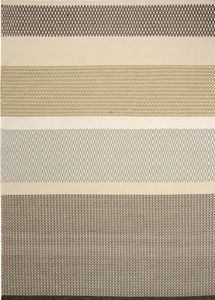 tapis contemporain / à rayures / en soie / rectangulaire