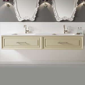 meuble vasque suspendu / en MDF / en céramique / contemporain